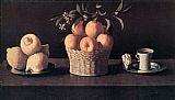 Oranges Canvas Paintings - Still life with Oranges